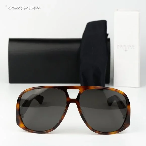 Saint Laurent Men Sunglasses Havana Black Square SL652/F SOLACE 002 BRAND NEW - Picture 1 of 13